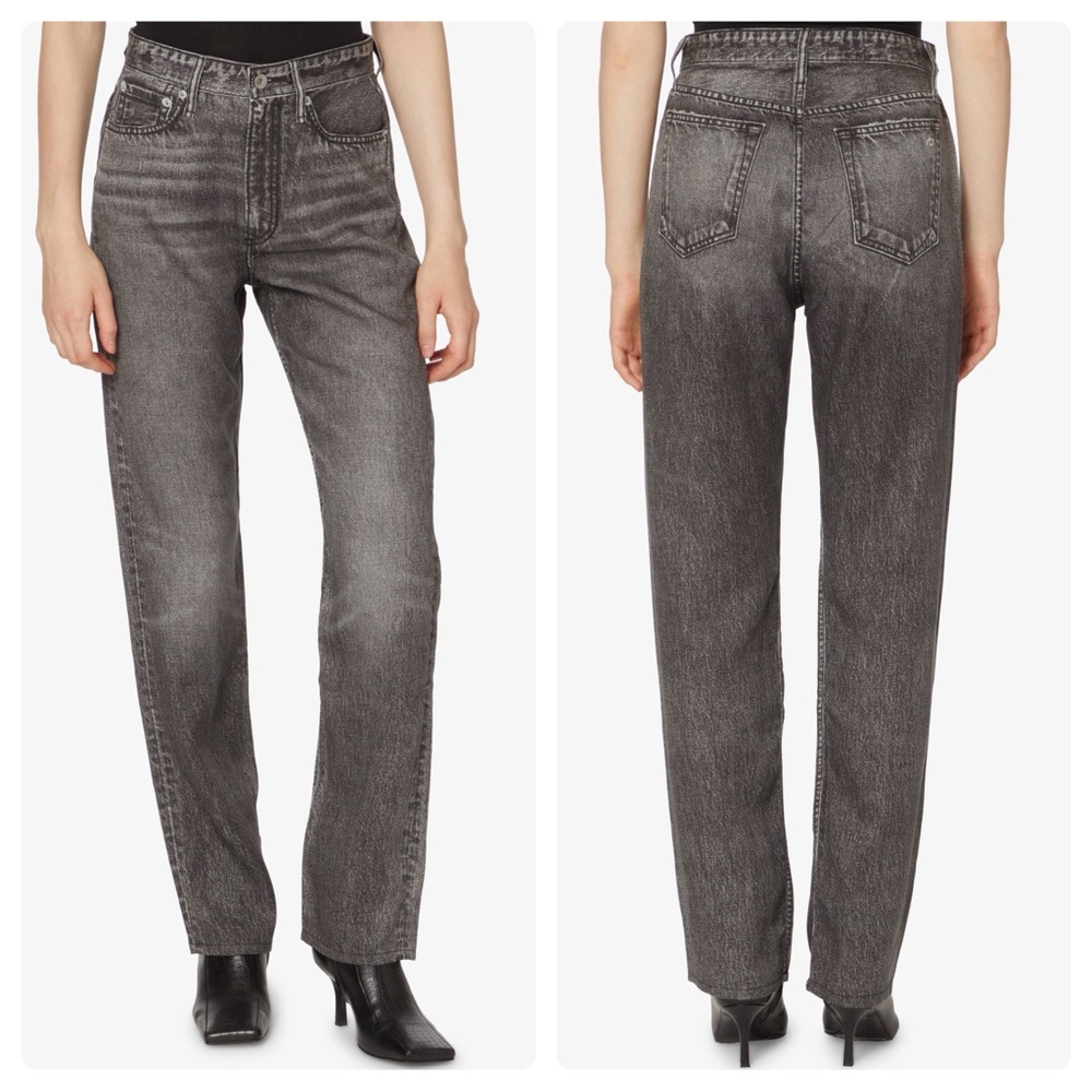 Rag & Bone Alex Liquid Miramar High Rise Straight